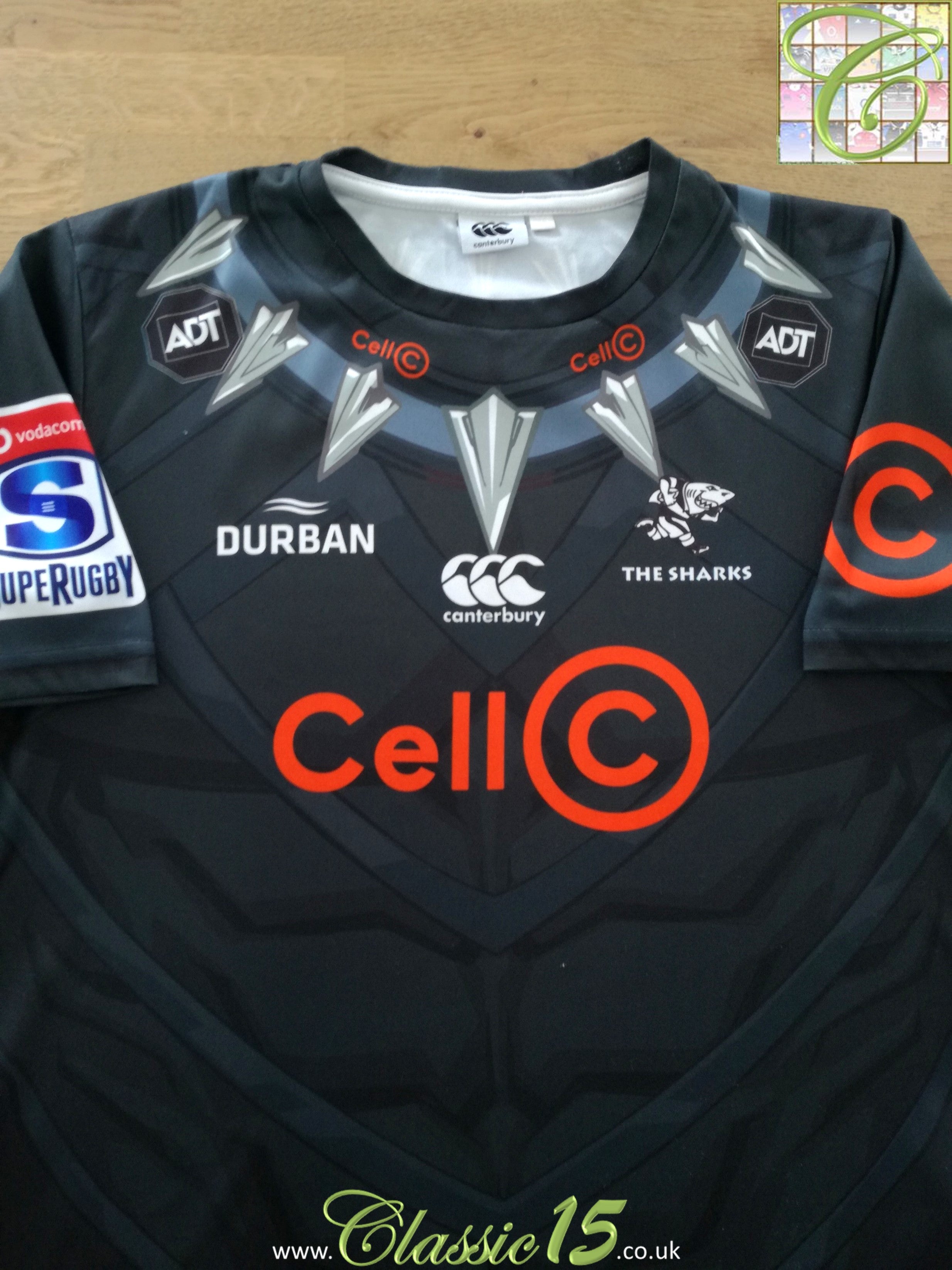 2019 Sharks Home Marvel 'Black Panther' Super Rugby Shirt (W) (Size 18)