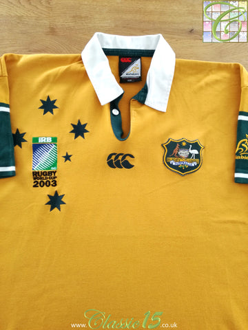 2003 Australia Home World Cup Rugby Shirt