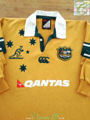 2004 Australia Home Long Sleeve Rugby Shirt