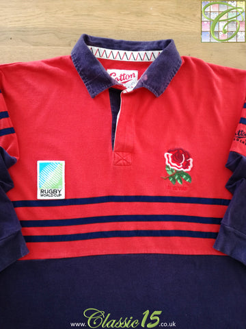 1995 England Away World Cup Rugby Shirt