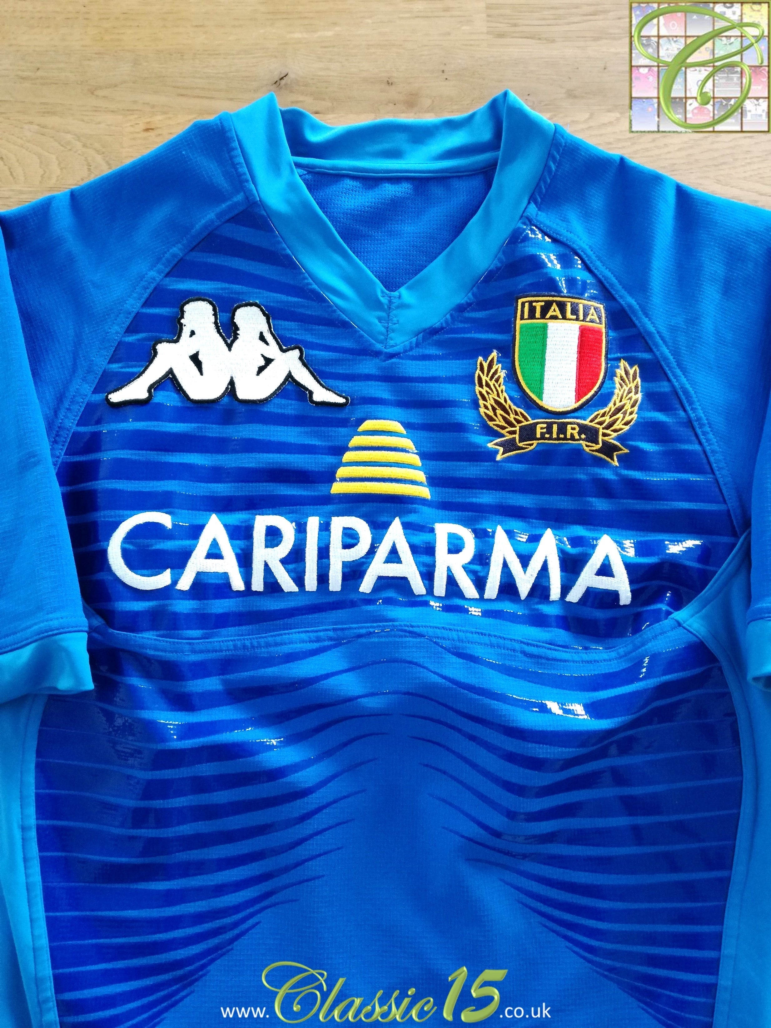 2009/10 Italy Home Player Issue Rugby Shirt