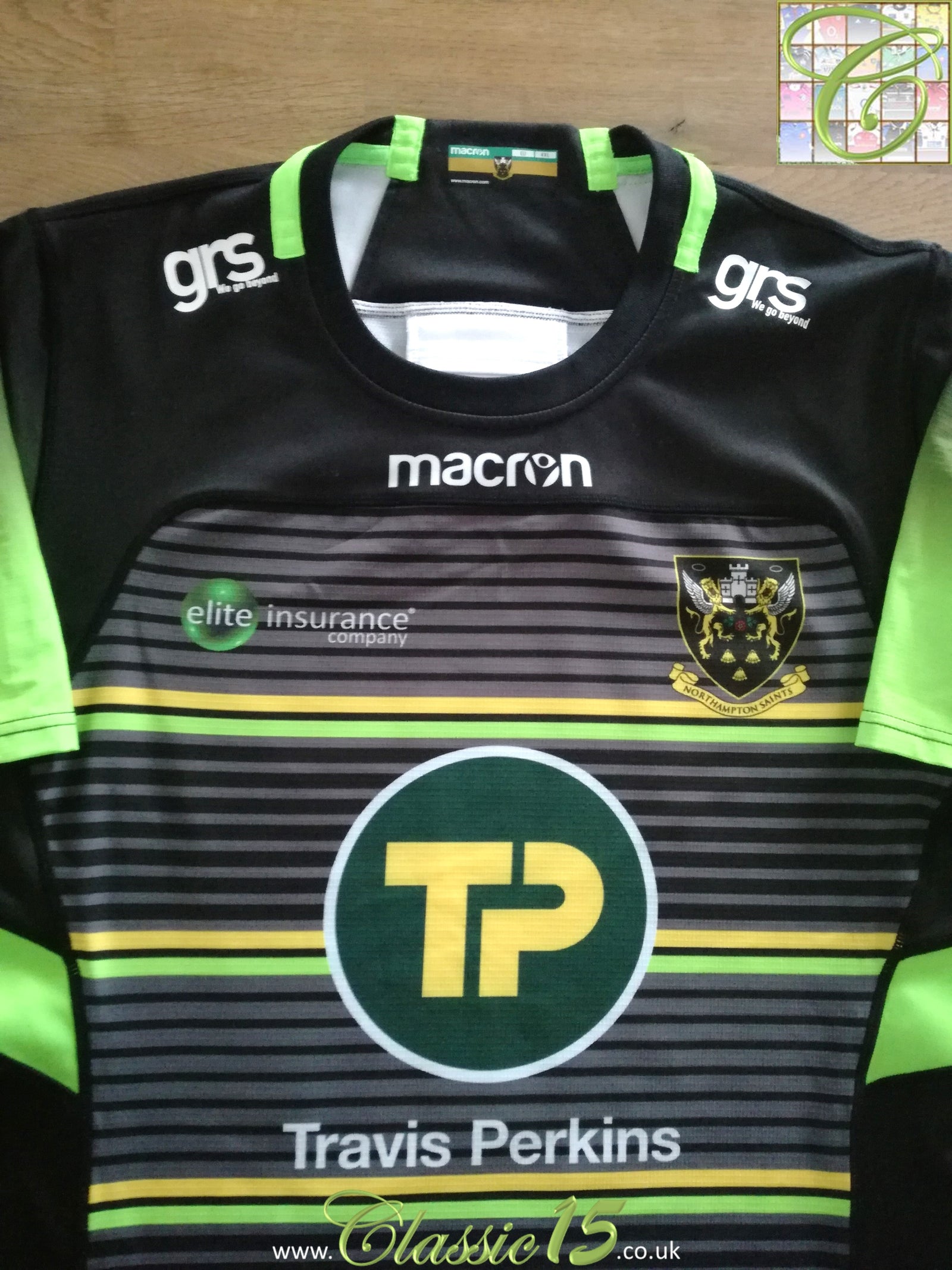 2017/18 Northampton Saints European Player Issue Rugby Shirt