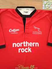 2008/09 Newcastle Falcons Rugby Training Shirt - Red