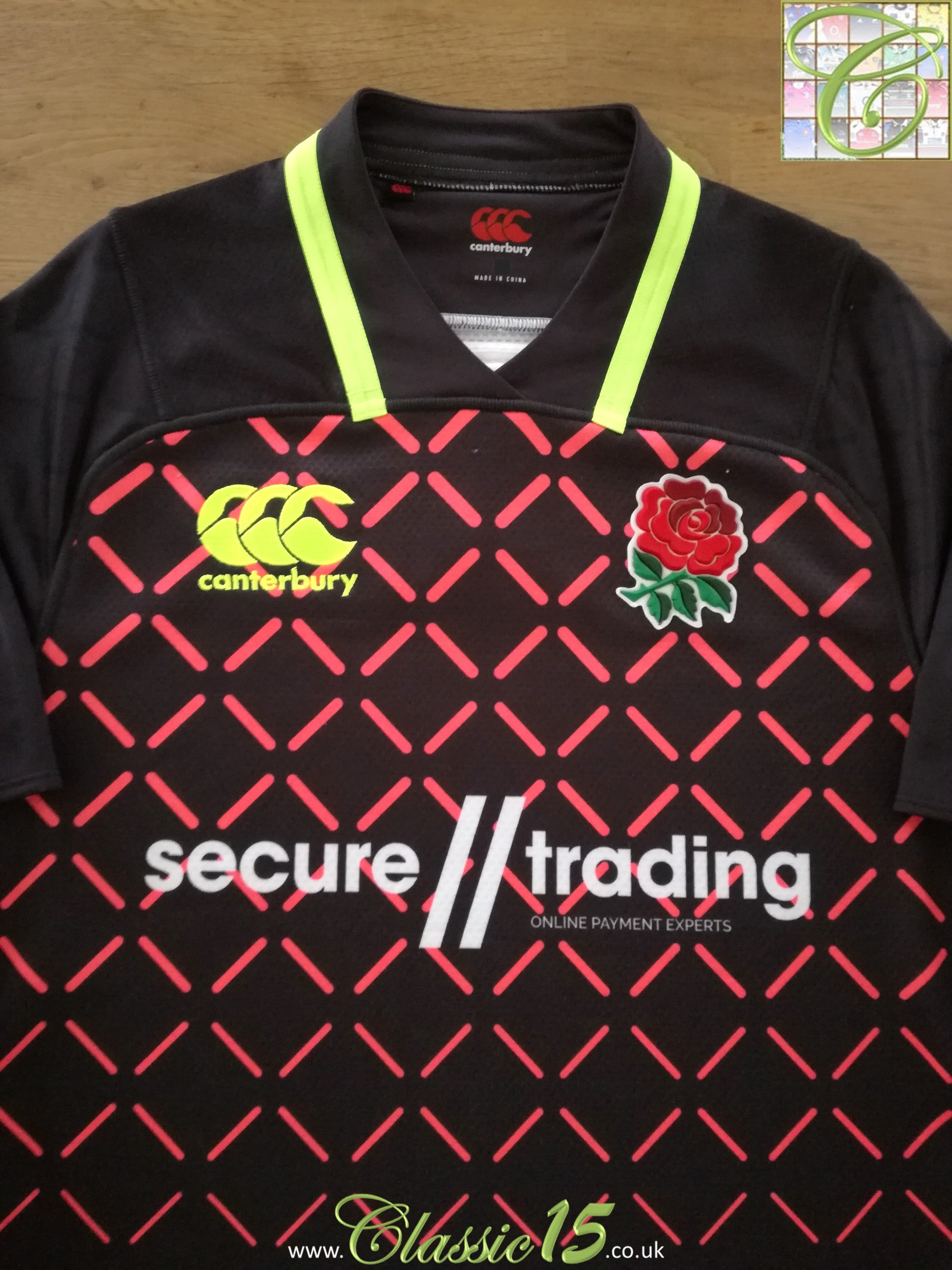 2018/19 England Sevens Away Test Rugby Shirt (L)