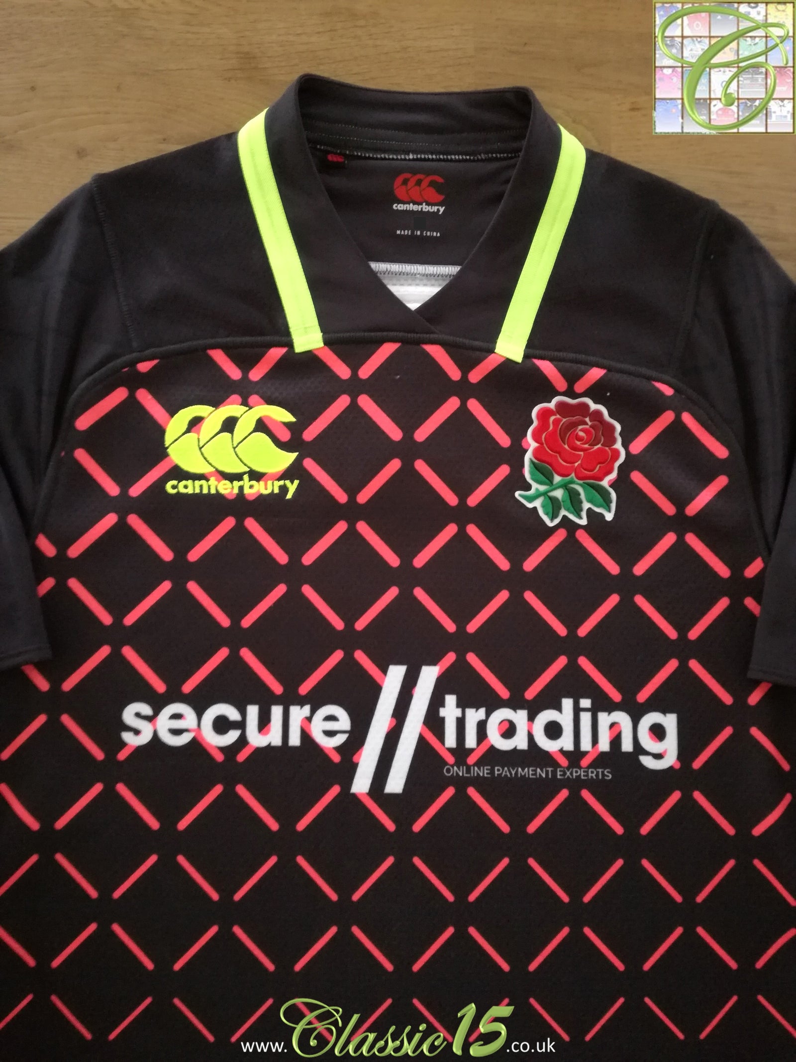 2018/19 England Sevens Away Test Rugby Shirt (L)