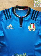 2015/16 Italy Home Player Issue Rugby Shirt