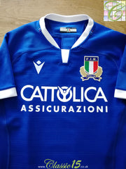 2020/21 Italy Home Player Issue Rugby Shirt