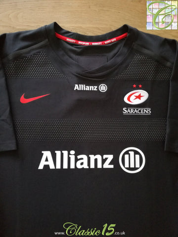 2018/19 Saracens Home Player Issue Rugby Shirt