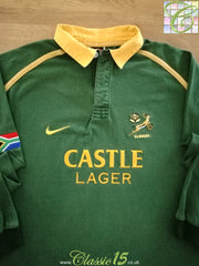 2001 South Africa Home Long Sleeve Rugby Shirt