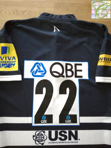 2011/12 Sale Sharks Home Premiership Player Issue Rugby Shirt #22