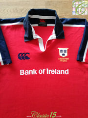 1999/00 Munster Home Rugby Shirt