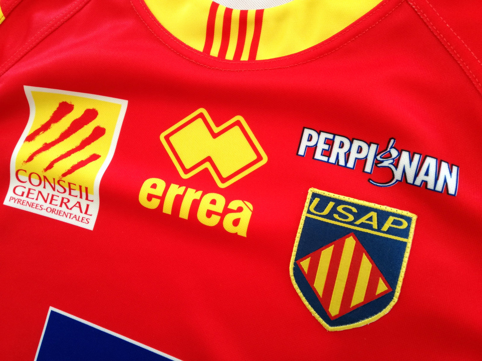 2010/11 Perpignan Home Player Issue Rugby Shirt (XL)