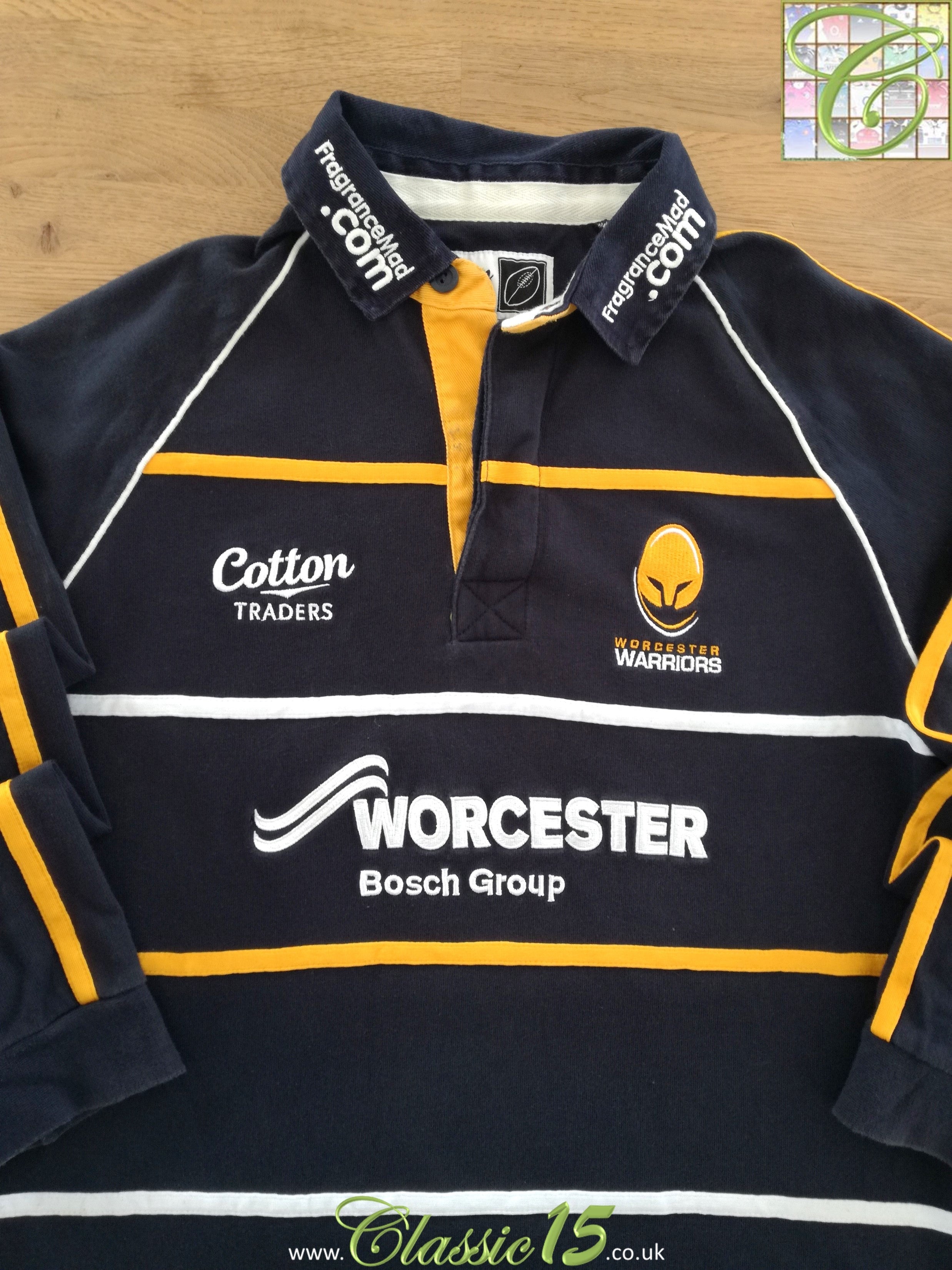 2011/12 Worcester Warriors Home Long Sleeve Rugby Shirt