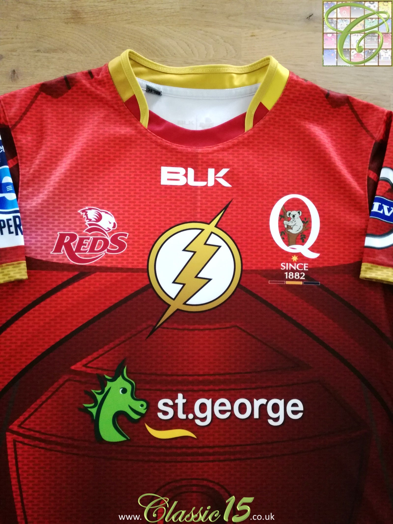 2015 Queensland Reds 'DC Crimson Comet' Rugby Shirt