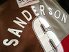 2003/04 Harelquins Home Premiership Match Worn Rugby Shirt Sanderson #6 (XL)