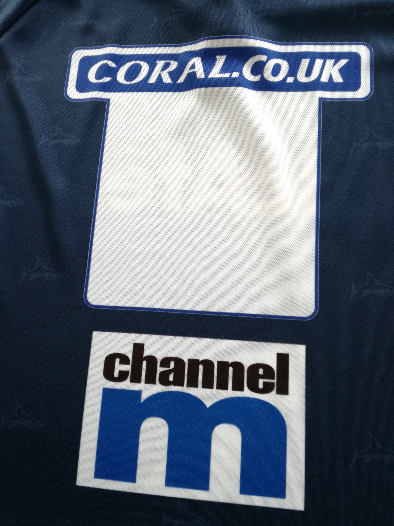 2008/09 Sale Sharks Home Premiership Player Issue Rugby Shirt (XXL)