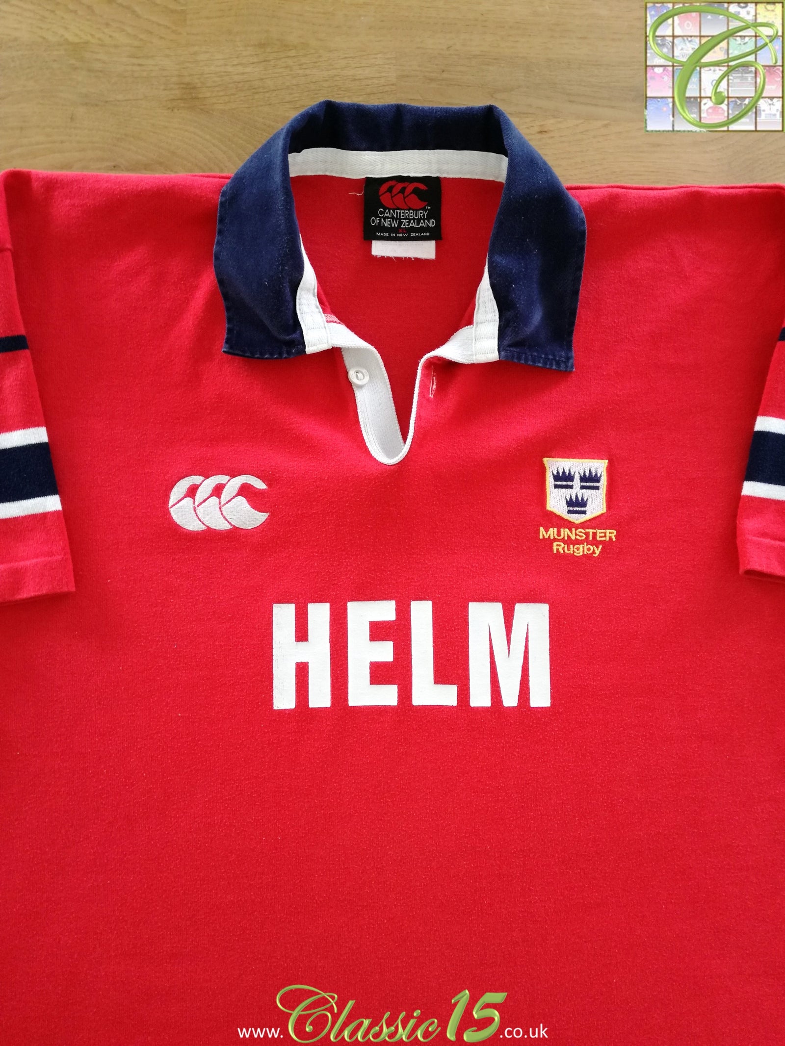 2001/02 Munster Home Rugby Shirt