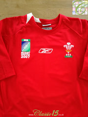 2007 Wales Home World Cup Pro-Fit Rugby Shirt