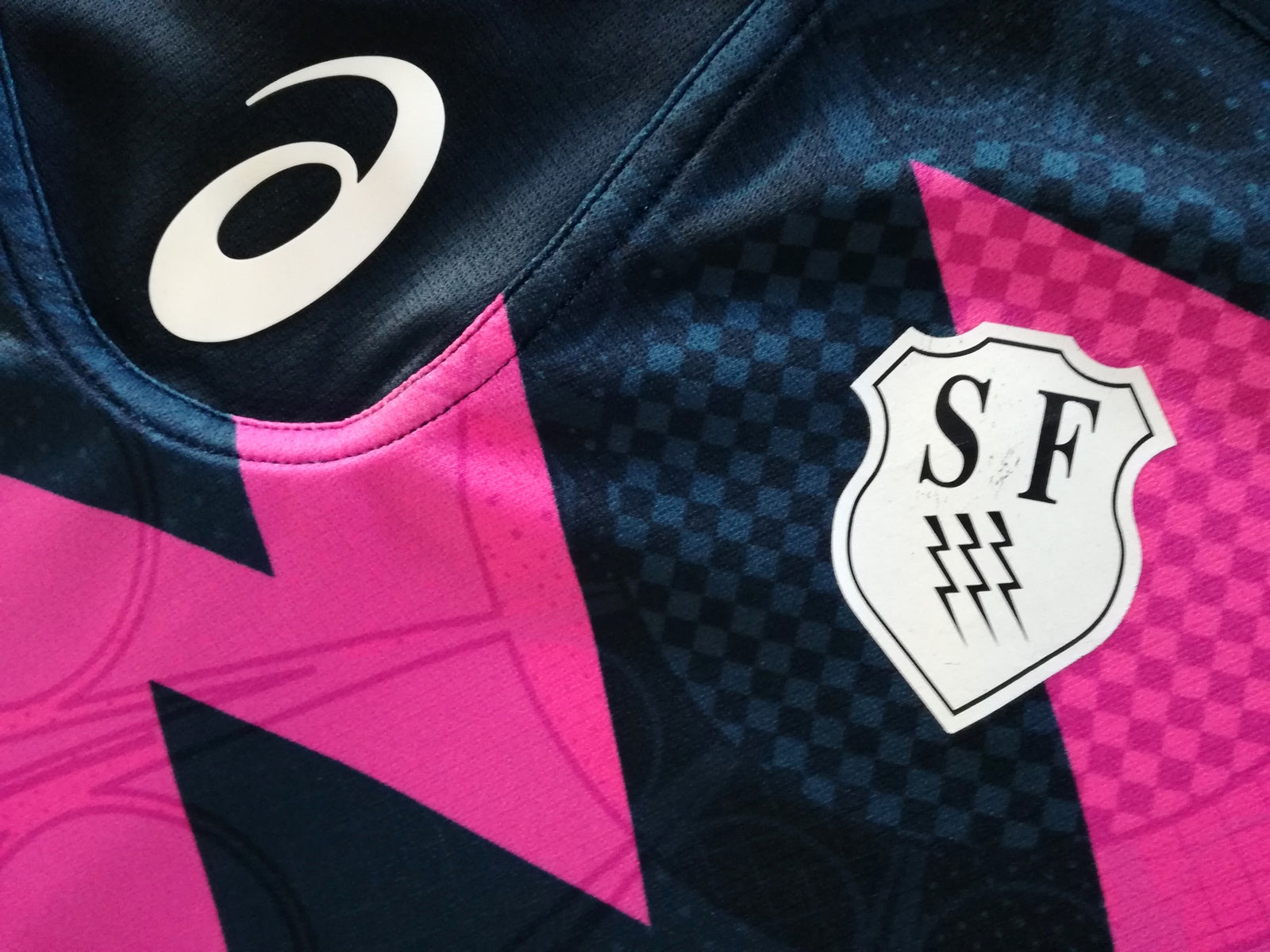 2015/16 Stade Français Home Rugby Shirt (XXL)