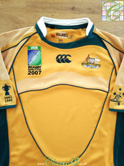 2007 Australia Home World Cup Pro-Fit Rugby Shirt