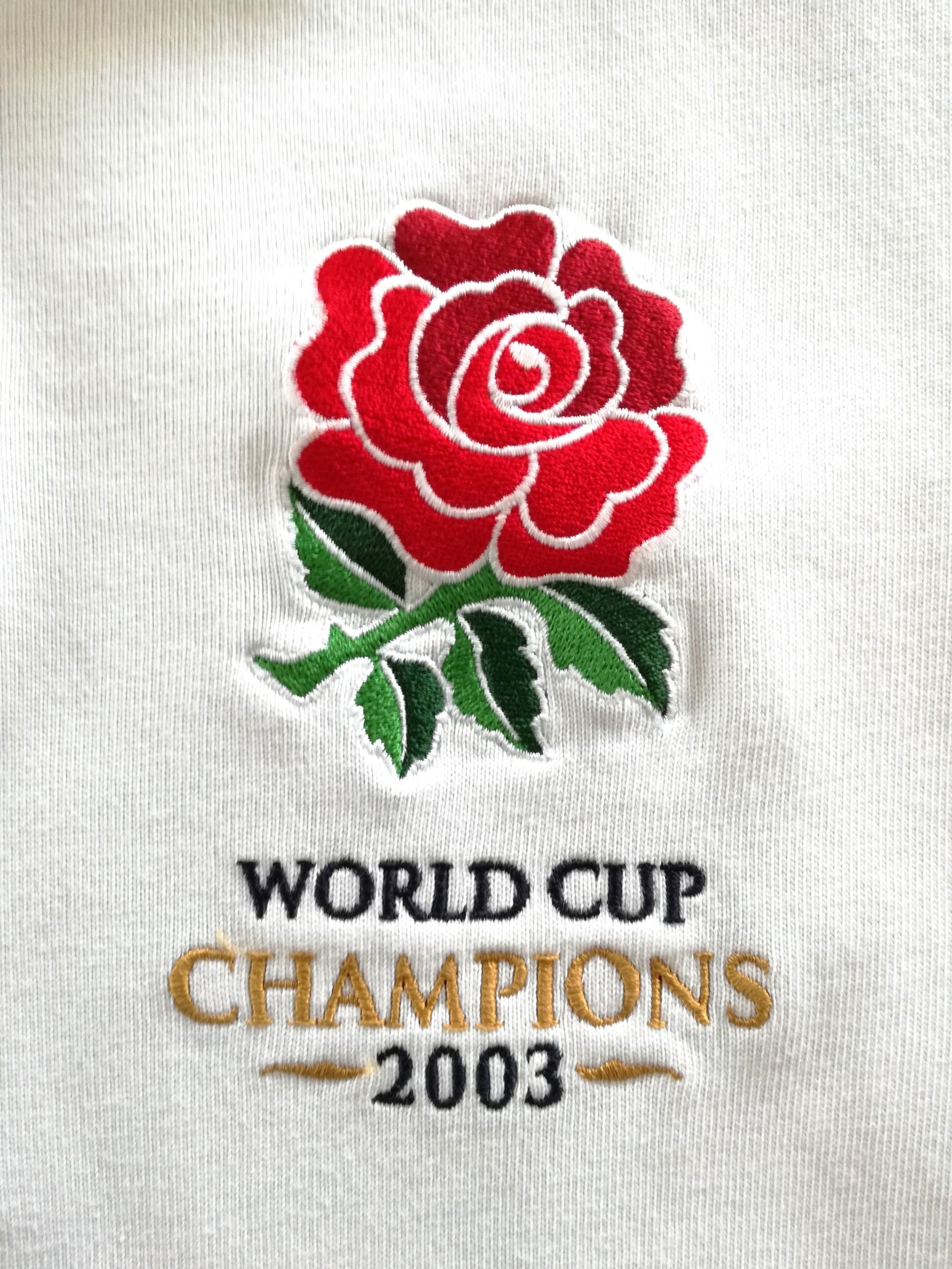 2003 England Home 'World Cup Champions' Rugby Shirt. (XXL)