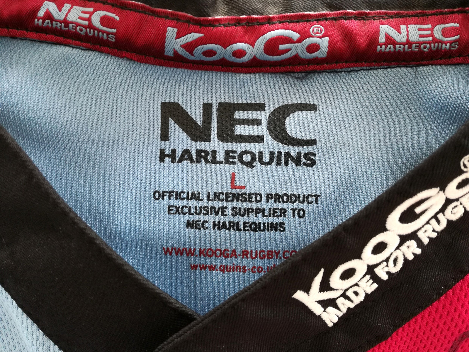 2003/04 Harlequins Home Pro-Fit Rugby Shirt (Signed) (L)