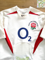 2004 England Home 'Jason Leonard' Rugby Shirt