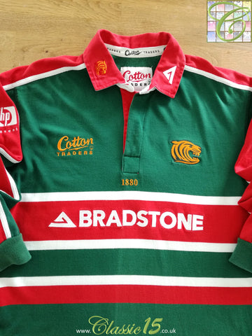 2002/03 Leicester Tigers Home Long Sleeve Rugby Shirt