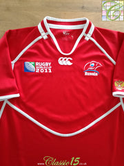 2011 Russia Home World Cup Rugby Shirt