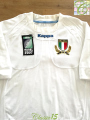 2007 Italy Away World Cup Rugby Shirt