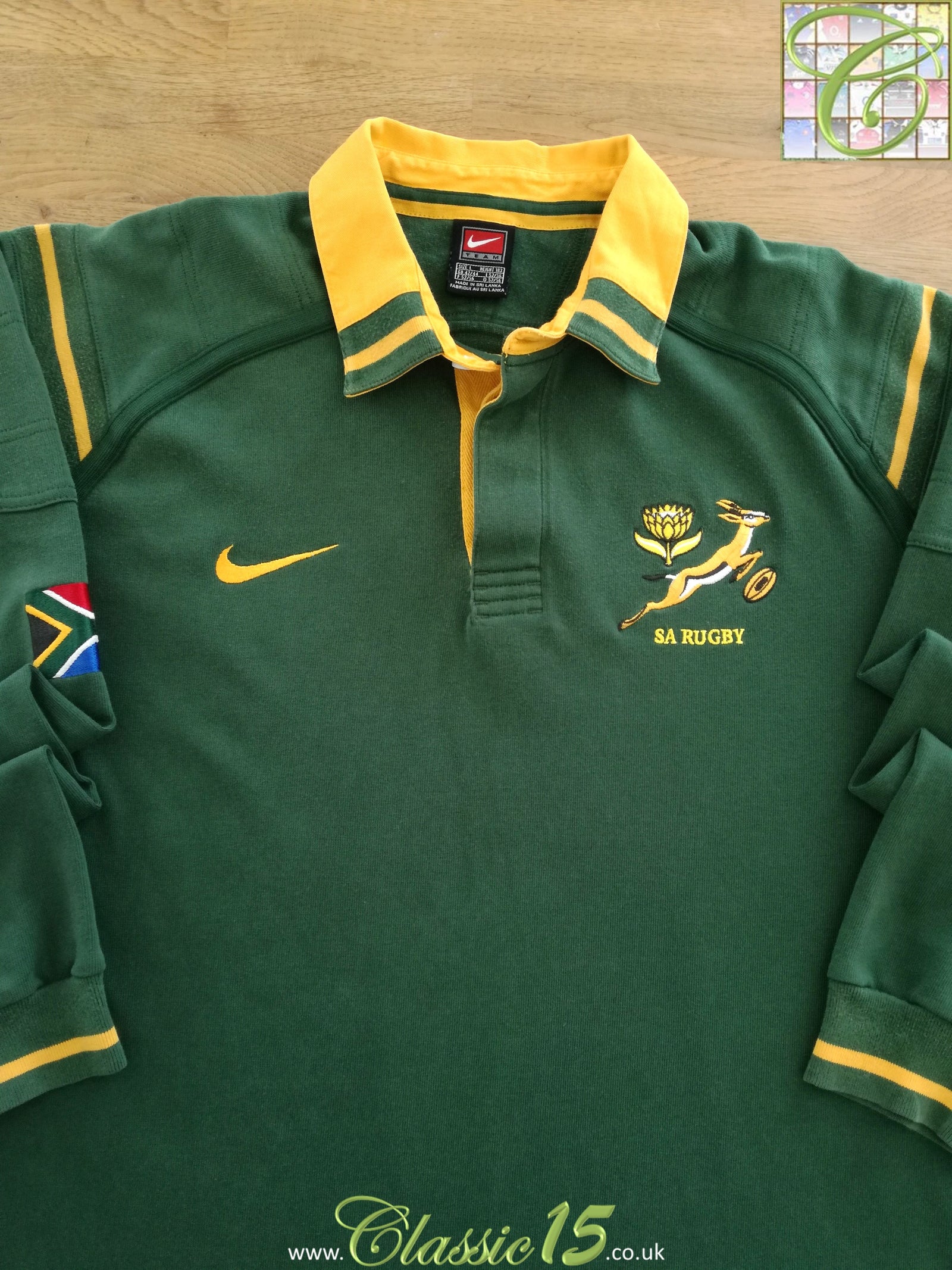 1999/00 South Africa Home Long Sleeve Rugby Shirt