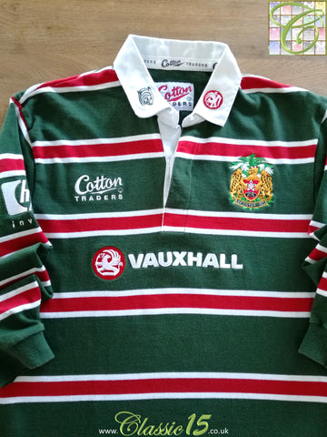 2000/01 Leicester Tigers Home Long Sleeve Rugby Shirt