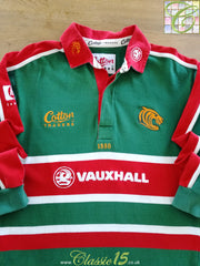 2001/02 Leicester Tigers Home Long Sleeve Rugby Shirt