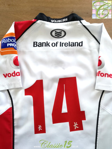 2010/11 Ulster Home Pro12 Player Issue Rugby Shirt #14