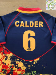 2014/15 West Of Scotland Away Rugby Shirt Calder #6 (S)