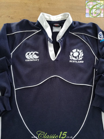 2007/08 Scotland Home Long Sleeve Rugby Shirt