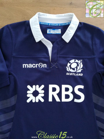 2013/14 Scotland Home Player Issue Rugby Shirt