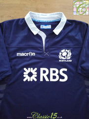 2013/14 Scotland Home Pro-Fit Rugby Shirt