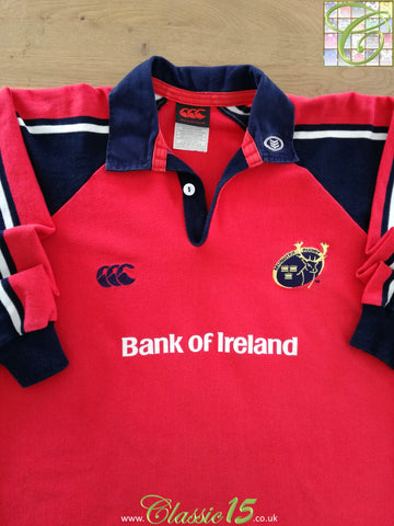 2003/04 Munster Home Rugby Shirt. (Y)