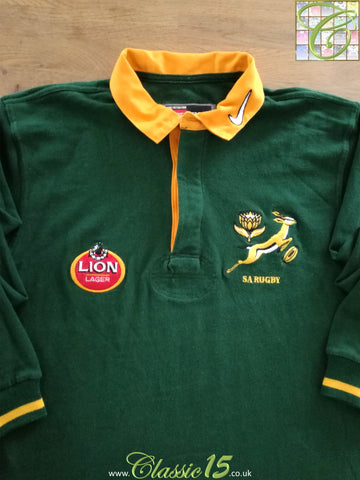 1996/97 South Africa Home Long Sleeve Rugby Shirt