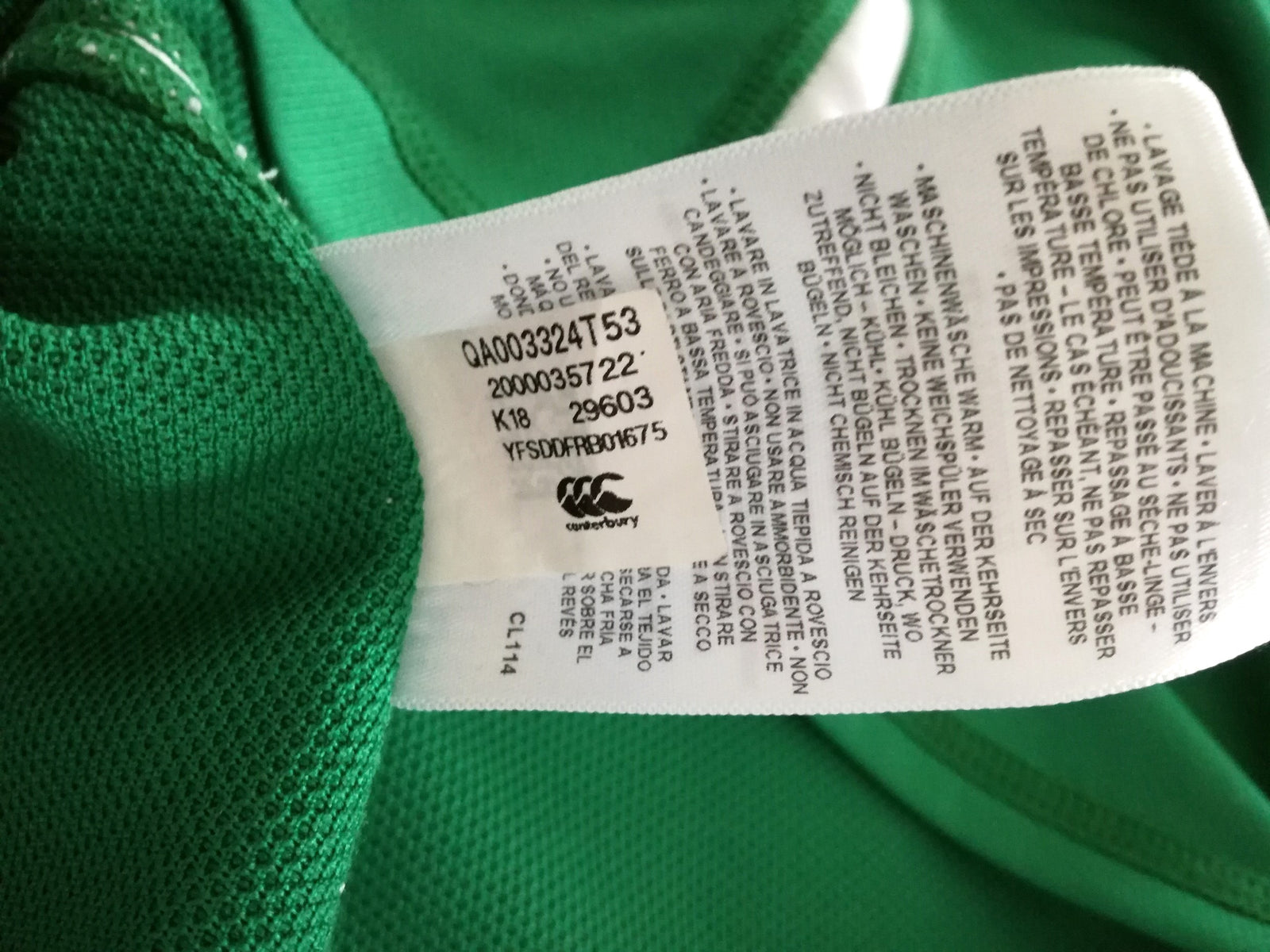 2019/20 Ireland Home Vapodri Rugby Shirt (XL)
