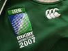 2007 Ireland Home World Cup Pro-Fit Rugby Shirt #8 (L)