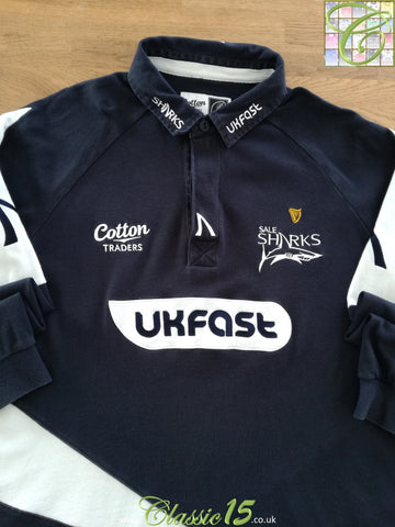 2008/09 Sale Sharks Home Long Sleeved Rugby Shirt