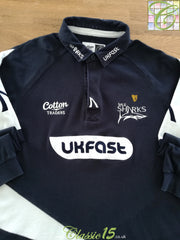 2008/09 Sale Sharks Home Long Sleeved Rugby Shirt