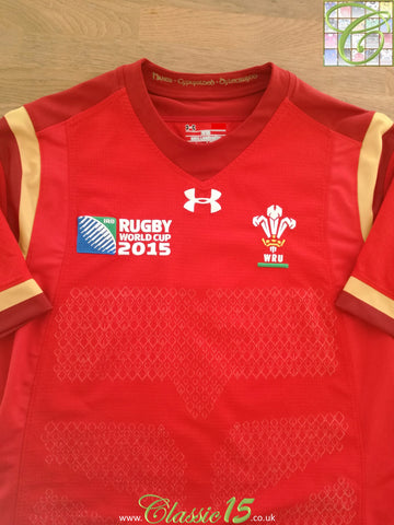 2015 Wales Home World Cup Player Issue Rugby Shirt