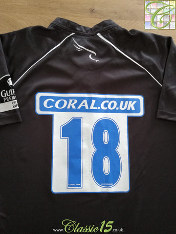 2008/09 Newcastle Falcons Home Premiership Player Issue Rugby Shirt #18