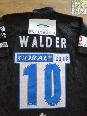 2006/07 London Wasps Home Premiership Player Issue Rugby Shirt Walder #10