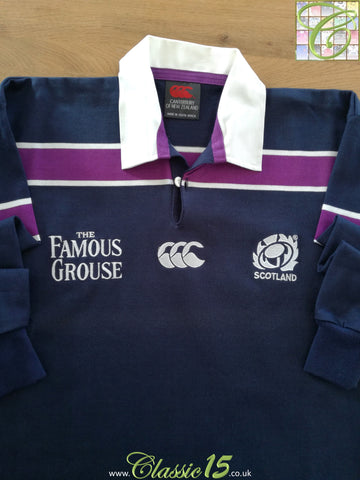 2000/01 Scotland Home Long Sleeve Rugby Shirt