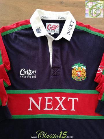 1998/99 Leicester Tigers Away Long Sleeve Rugby Shirt