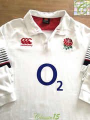 2017/18 England Home Vapodri Long Sleeve Rugby Shirt